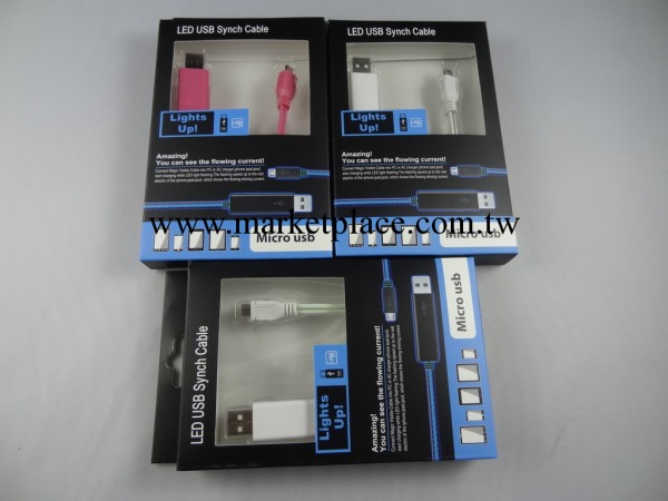 新品蘋果 iphone5 4s 追光 數據線 new ipad 3 2 冷光線 發光線工廠,批發,進口,代購