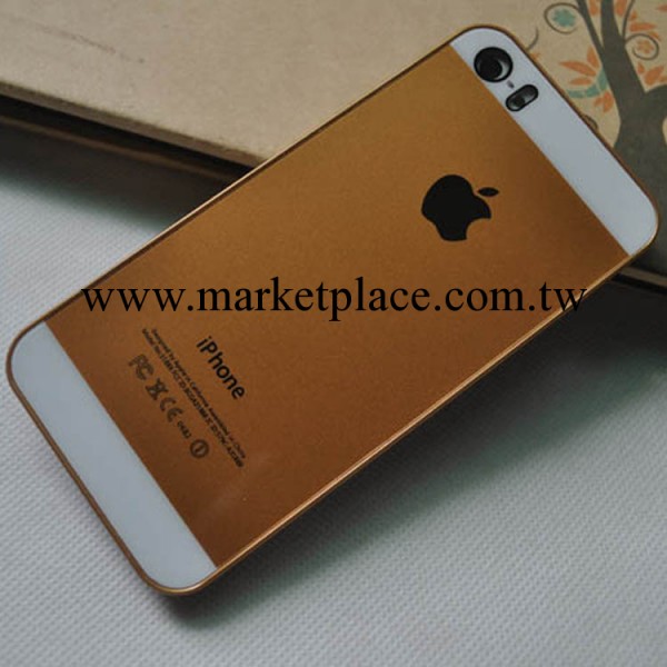 新款土豪金iphone5手機殼 亞克力鏡面防刮 iphone5S原裝色保護殼工廠,批發,進口,代購