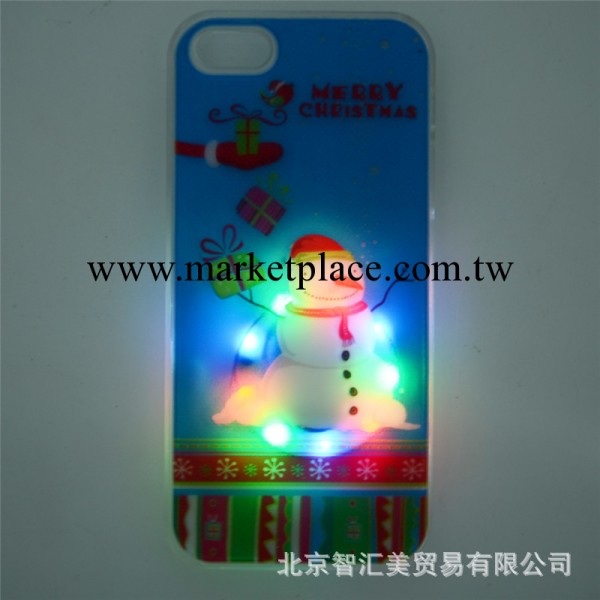 聖誕節新品批發 蘋果Iphone5來電閃手機保護殼 3D凹凸效果 送貼紙工廠,批發,進口,代購