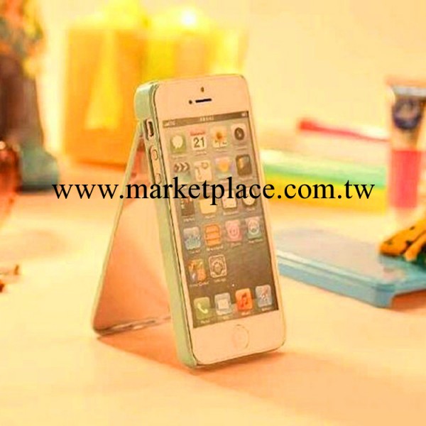 iphone4手機殼冰激凌化妝盒帶鏡子支架 插卡保護手機殼iphone工廠,批發,進口,代購
