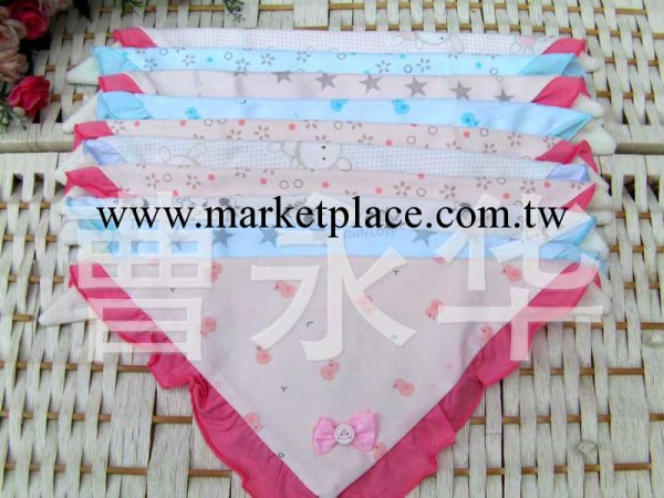 嬰兒用品 寶寶加厚口水巾/兒童帶扣三角巾 潮寶必備 圍嘴 1811工廠,批發,進口,代購