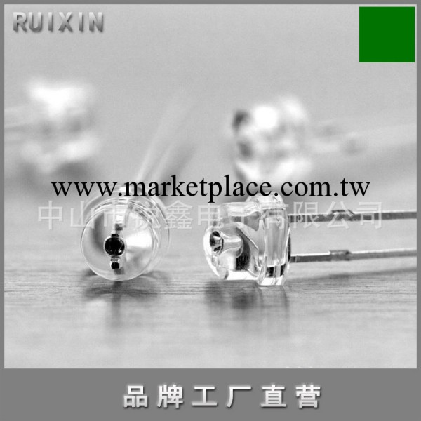 F4.8/5mm草帽翠綠光led發光二極管 品牌工廠直銷工廠,批發,進口,代購