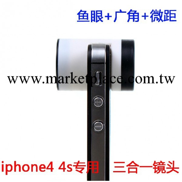 iPhone4手機魚眼廣角微距鏡頭 3合1攝像鏡頭三合一鏡頭蘋果配件工廠,批發,進口,代購