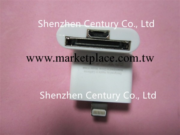 現貨批發 蘋果iphone5轉micro 轉接頭 lightning彩色雙用轉接器工廠,批發,進口,代購