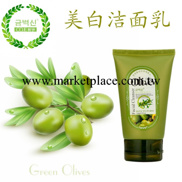 廠傢直銷韓伊olive橄欖美白保濕洗面奶 溫和補水不緊繃 潔面乳工廠,批發,進口,代購