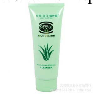化妝品批發120G蘆薈膠滋潤美白潔面乳工廠,批發,進口,代購