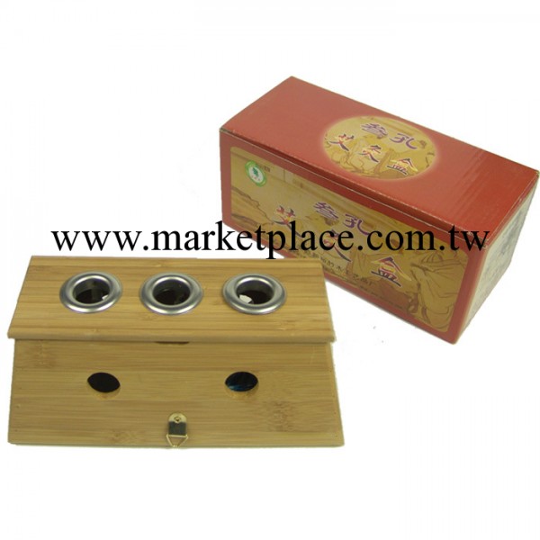廠傢直銷竹制三孔艾灸盒 溫灸器 艾灸器 艾盒 三眼艾灸器工廠,批發,進口,代購