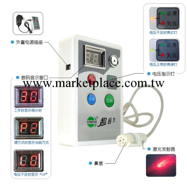 正品帶防偽2塞 超自然平衡血壓 降三高 半導體激光電療機 治療機工廠,批發,進口,代購