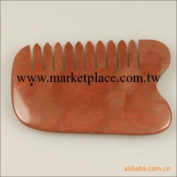 泗濱紅砭石刮痧梳/9cm/ 提供加工定做 可加logo工廠,批發,進口,代購