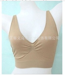 歌麗雅2903片式裹胸內衣無縫背心    運動 V領定形 性感瑜伽服工廠,批發,進口,代購