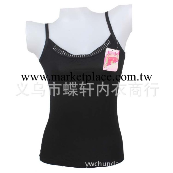 批發女士吊帶背心 時尚黑白主色百搭背心 木代爾面料打底衫 0819工廠,批發,進口,代購