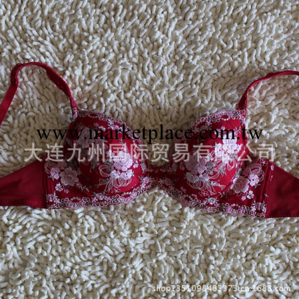 外貿原單S334  Omothe品牌高貴紅色刺繡性性感 胸罩內衣批發工廠,批發,進口,代購