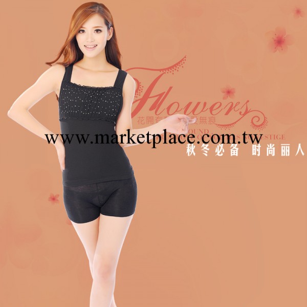 冬季女士保暖內衣批發 加絨加厚保暖背心 品牌美體保暖內衣[6001]工廠,批發,進口,代購