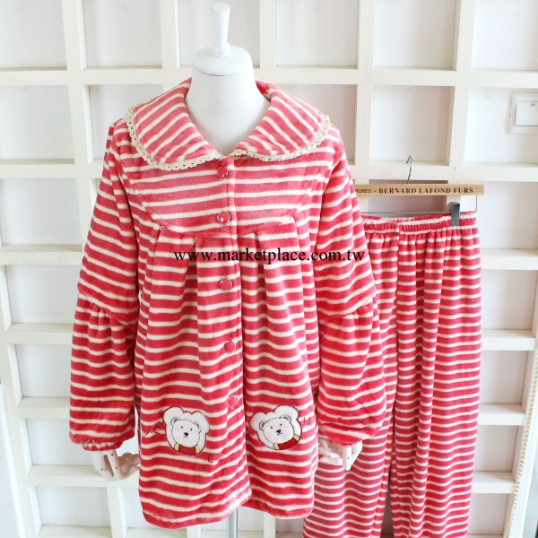 6311睡衣廠傢直銷代發品牌正品法蘭絨女士睡衣傢居服套裝工廠,批發,進口,代購