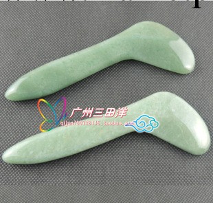 天然粉晶玉石按摩棒美容水晶棒刮痧板面部撥經棒眼部點穴棒撥筋棒工廠,批發,進口,代購