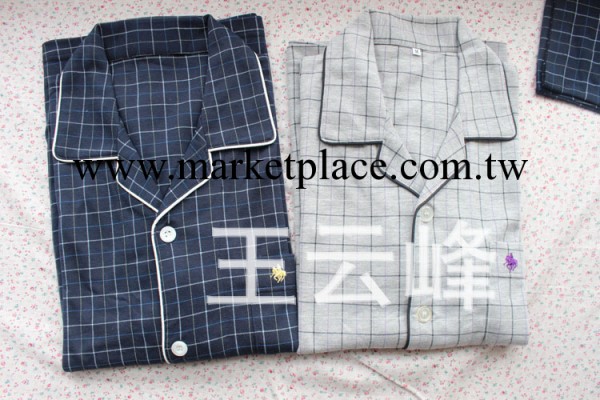 2013新品下線日系POLO原單方格子波點點睡衣傢居服套裝外貿男式工廠,批發,進口,代購