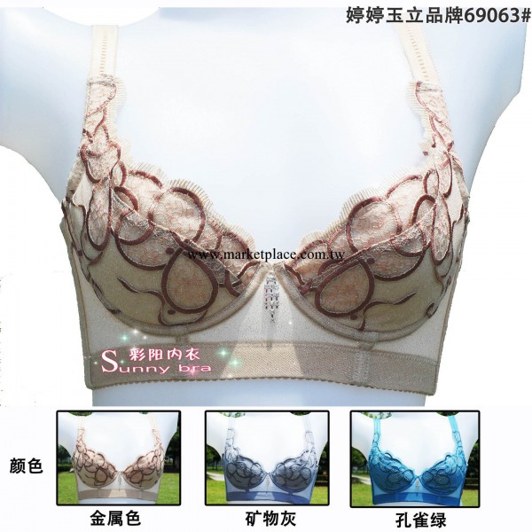 名牌正品磁性面料膠原蛋白護膚功能超薄款五排扣調整型胸罩工廠,批發,進口,代購