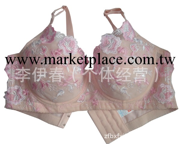外貿薄棉軟杯/大碼大杯胸罩/加寬底圍三排四扣胸罩75-100BCD 粉工廠,批發,進口,代購
