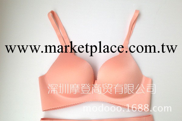 正品維多利亞的*秘密 卡其色 粉色 聚攏 無痕一片式胸罩套裝工廠,批發,進口,代購