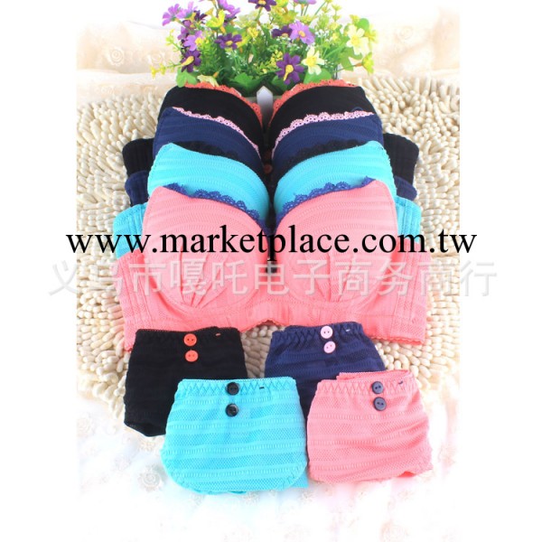 日韓時尚可愛少女側收聚攏胸罩內衣套裝 義烏胸罩套裝批發工廠,批發,進口,代購