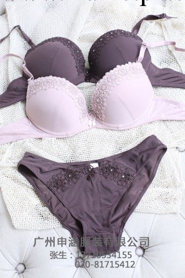 Y14 法國大牌外貿原單 簡約自然可拆卸肩帶胸罩套裝 內衣批發工廠,批發,進口,代購