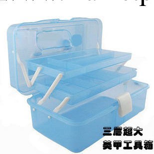 美甲必備 美甲工具箱大號 三層多功能美甲用品收納箱工具套裝工廠,批發,進口,代購