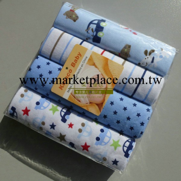 全棉絨毯 嬰兒全棉毯 新生兒必備抓絨毯 起絨毯 76X76cm PVC4條裝工廠,批發,進口,代購
