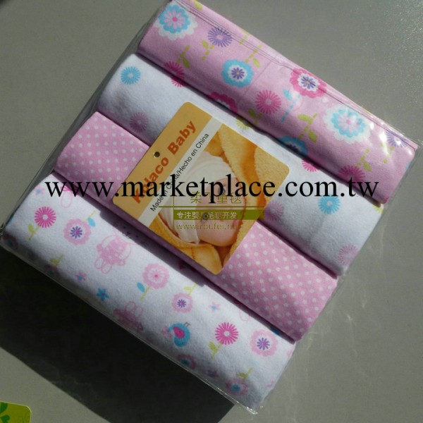 全棉絨毯 嬰兒全棉毯 新生兒必備抓絨毯 起絨毯 76X76cm PVC4條裝工廠,批發,進口,代購