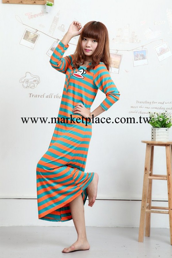 維多利亞的秘密PINK連衣傢居服套裝 大嘴猴同款秋冬睡衣外貿工廠,批發,進口,代購