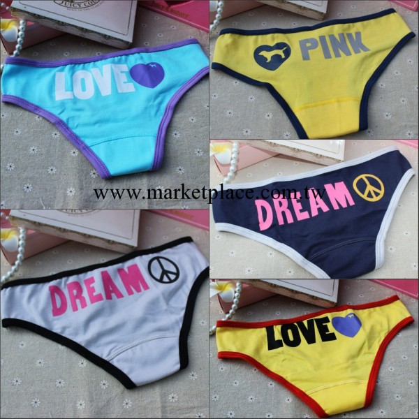 維多利亞和秘密內褲經典款式PINK純棉底褲少女內褲原單設計工廠,批發,進口,代購
