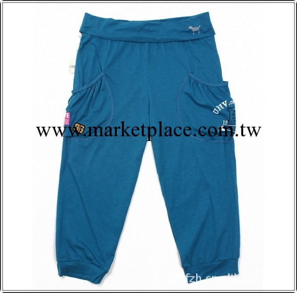 外貿原單 Pink韓版女款純色七分褲 PINK女式休閒純棉運動褲休閒褲工廠,批發,進口,代購