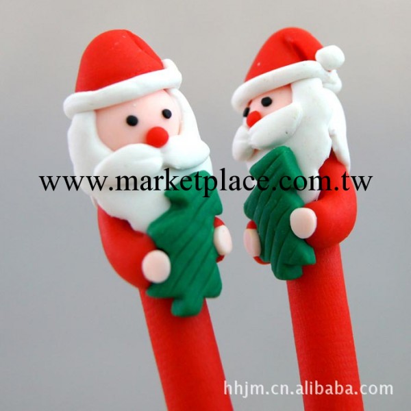可印LOGO可印LOGO聖誕系列軟陶筆 聖誕老人 聖誕用品 聖誕禮品批工廠,批發,進口,代購