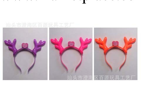 卡通閃光長頸鹿角發夾 卡通閃光鹿角頭冠 聖誕節發夾發光玩具禮品工廠,批發,進口,代購