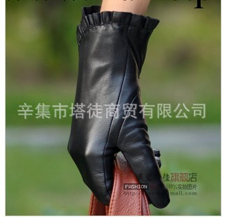 【熱銷精品】高檔女式進口山羊皮手套 時尚冬季保暖全指手套工廠,批發,進口,代購