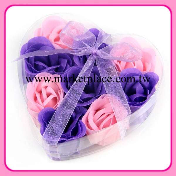 批發心型9朵玫瑰香皂花 廣告促銷節日婚慶回禮小商品聖誕節禮物工廠,批發,進口,代購