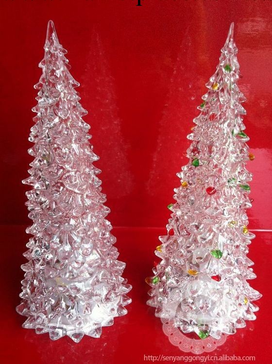 聖誕禮品 亞克力聖誕樹 廠傢直銷七彩聖誕樹 18cm 裝飾禮品批發工廠,批發,進口,代購