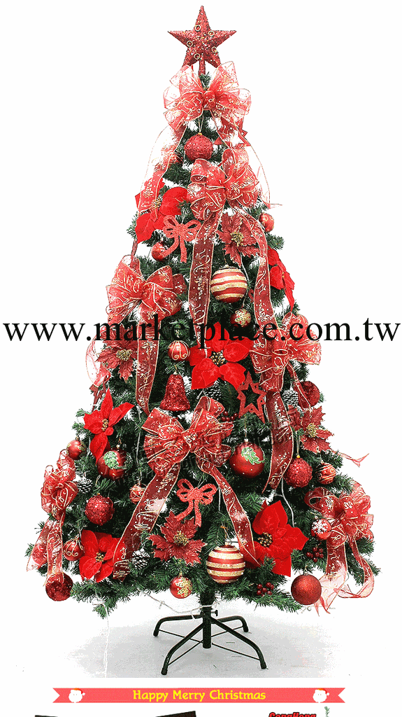 港恒聖誕樹裝飾品套餐1.5米紅色系加密型高檔豪華套餐聖誕樹 5kg工廠,批發,進口,代購