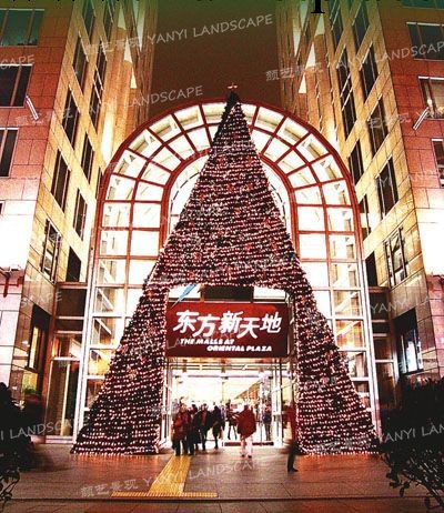 大型戶外定制聖誕樹 商場 酒店購物中心亮燈聖誕節裝飾工廠,批發,進口,代購