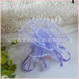 廠傢直銷聖誕節婚慶喜糖袋  喜蛋袋 糖果袋 禮品袋紫色亮片紗袋工廠,批發,進口,代購