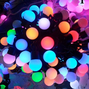 LED燈 婚慶節日派對慶典春節聖誕裝飾彩燈串 龍珠七彩燈串工廠,批發,進口,代購