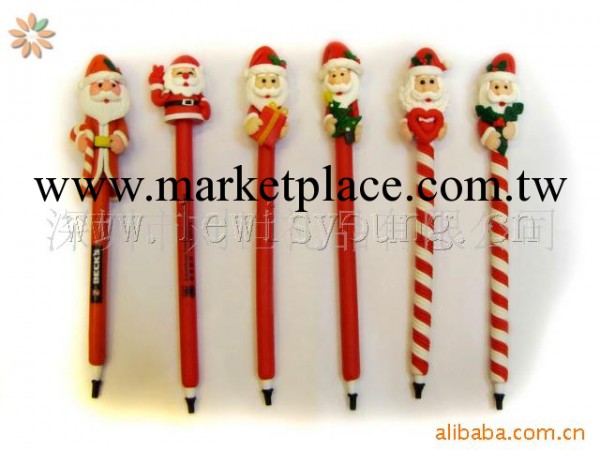 供應聖誕節筆/工藝禮品筆聖誕老人筆 雪人 拐杖筆工廠,批發,進口,代購