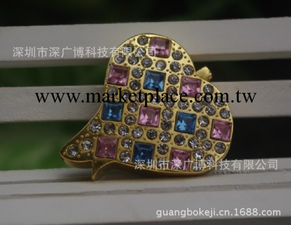 隨身碟工廠批發心形珠寶隨身碟 推拉隨身碟 可定制容量 內嵌不可刪除資料工廠,批發,進口,代購