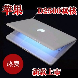 14寸超薄雙核筆記本電腦山寨蘋果13寸上網本凌動D2500全新非二手工廠,批發,進口,代購