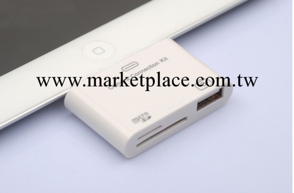 蘋果ipad4 ipad mini 迷你 三合一讀卡器 USB SD相機配件工廠,批發,進口,代購