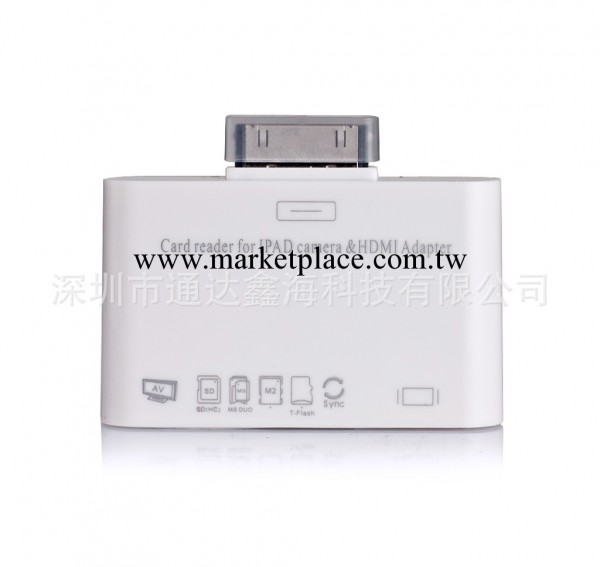 蘋果配件 iPad 1/iPad 2/iPhone 4/iPod Touch4 HDMI 高清讀卡器工廠,批發,進口,代購