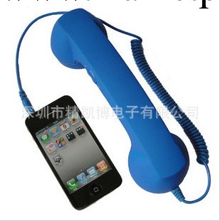 iPhone 4 磨砂 帶調音 接聽鍵 防輻射 QQ話筒工廠,批發,進口,代購