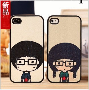 潮牌 蘋果iphone4/4S 彩繪西瓜貼皮手機 閃粉保護殼 情侶保護外殼工廠,批發,進口,代購