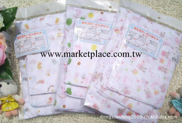 嬰兒用品 純棉雙層紗佈8件套 口水巾 洗澡巾 套裝 新生兒必備工廠,批發,進口,代購