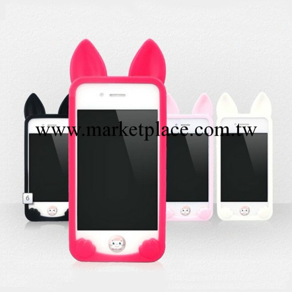 韓國立體koko貓 蘋果手機套 iphone4 4s矽膠套 TPU手機保護殼工廠,批發,進口,代購