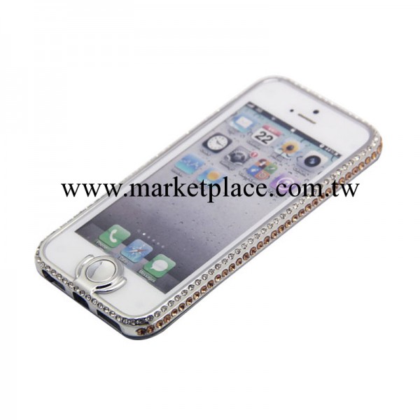 新款流動鉆iPhone手機殼 鑲鉆iPhone5保護套 時尚邊框 J12工廠,批發,進口,代購